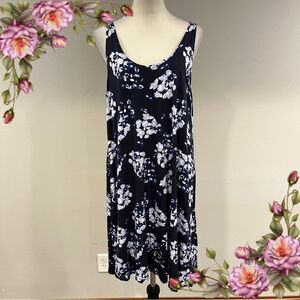 Ellos a-line floral sleeveless mini dress size 12